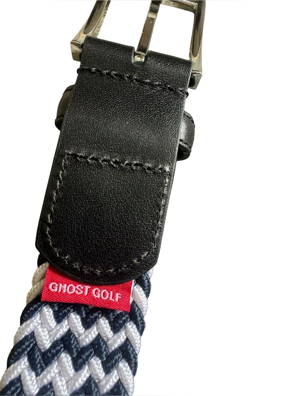 GHOST GOLF Men's Rory Braided Golf Belt navy/Off white NWOT 38 - Picture 4 of 5